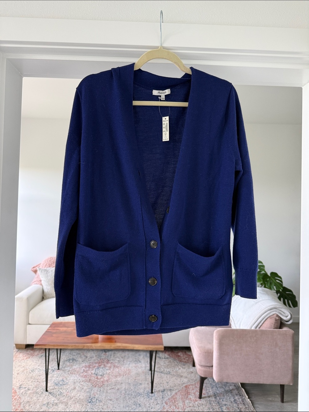 Madewell Periwinkle Button-Up Women's Cardigan